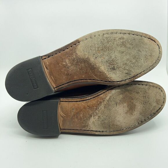 Allen Edmonds Maxfield Men’s Size 9.5 D Brown Leather Slip On Tassel Loafers main image 6